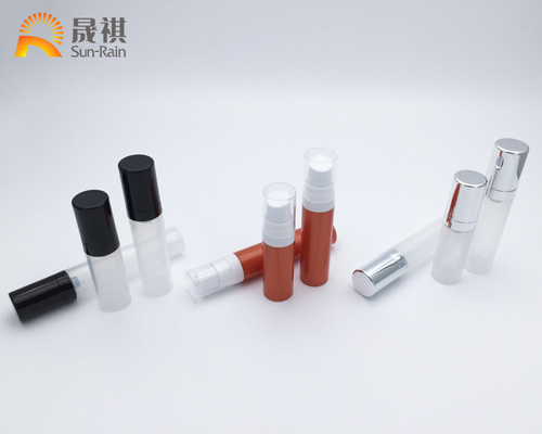 PP plastik küçük havasız pompa şişesi 5ml 80ml 10ml örnek krema için SR2105