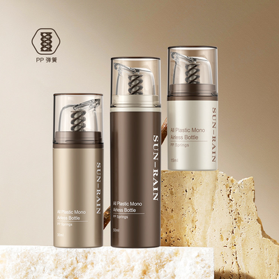 Havasız Losyon Kozmetik Deri Bakım Paketleme Pompa Şişe Özel 15ml 30ml 50ml Kozmetik Mini