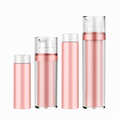 30 ml 50 ml Pompa PET Ambalaj Kozmetik Değiştirilebilir Yeniden Doldurulabilir PET Çift Duvarlı Yüz Kremi Şişe
